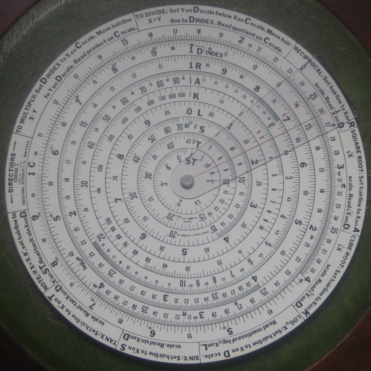 Circular Slide Rules